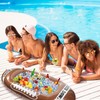 Drinks Holder Floating Inflatable Cup Holder, 2 in 1 Inflatable