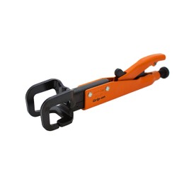 Grip-On 92507 7-Inch Axial Grip JJ-Shaped Locking Pliers in Orange Epoxy
