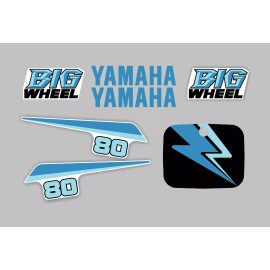 oracal Blue graphics kit fits Yamaha 1987 BW80 BIG WHEEL decals stickers BW 80