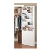 Whitmor 24 Pair Over The Door Shoe Rack-White