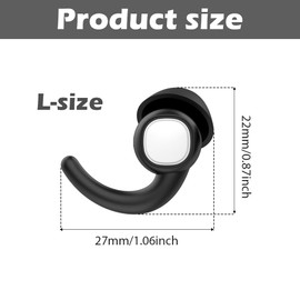 2 Pairs Ear Plugs for Sleeping Noise Cancelling, Reusable Sleeping Earplugs with Case for Sleeping/Snoring/Loud Noise/Traveling/Concerts/Swmming(Black)