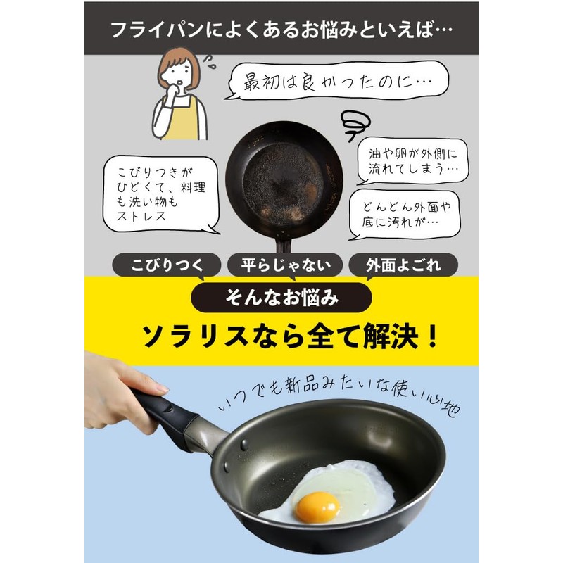 Solaris Fried Egg with New Coating that Slides Easily and