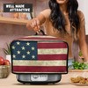 GLENLCWE Vintage American Flag Slow Cooker Cover with Handle and