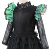 Tangsenyu Elphaba Costume for Kids Black Witch Fancy Dress with