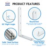 HOME MASTER HARDWARE Corner Brace White L Shelf Brackets Heavy