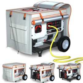 Generator cover,Generator Covers While Running,All Season Protection for Generator,Heavy Duty Waterproof Generator Covers for Outside,beige (beige, 32"L x 24"W x 24"H)