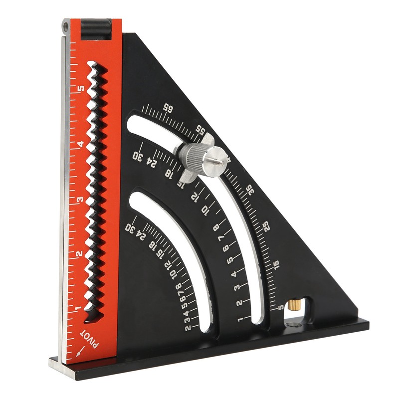 Triangle Angle Ruler Woodworking Folding Aluminum Alloy Measuring Tools 0