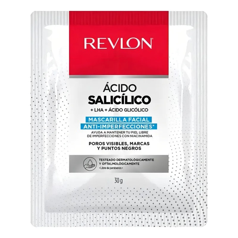 1 X Mascarilla Facial Revlon Con Acido Salicilico + Lha