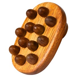 Minkissy Fascia Tool Removal Massage Tools Equipment Golden Sandalwood Dry Brushing Body Brush for