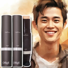 Objet foundation men's lip balm obge stick no. 2 beige 2 pcs / 오브제 파운데이션 남자 립밤 obge 스틱 2호 베이지 2개