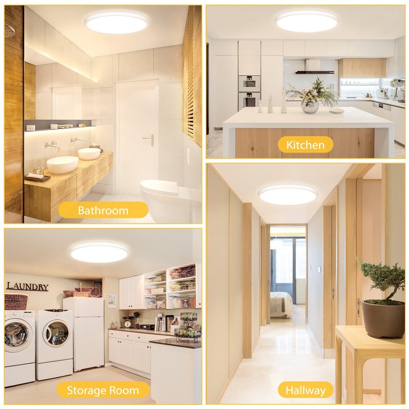 OUILA LED Ceiling Light Flat Round - Diameter 22 cm