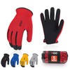 Vgo... 5Pairs Work Gloves Touchscreen, Light Duty Safety Gloves for