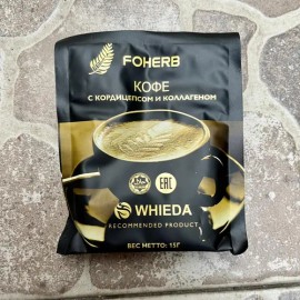 Café Instantáneo Foherb Whieda Cordyceps Peptido Colageno                                                                                             