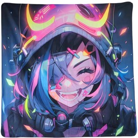 Hanging paintings, tapestries, murals, and decorative paintings, fluorescent anime, cartoons, polyester material (59 "x 59") for families, bars, and outdoor parties (Cartoon1)