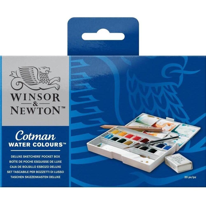 Winsor & Newton 0390060 Cotman Watercolour Paint Bag Set 16
