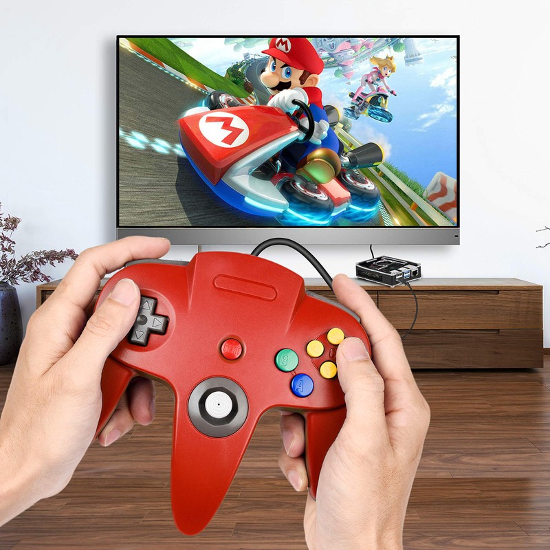 2 Pack USB N64 Controller, Wired PC Gamepad [3D Analog