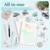 Mini Office Supply Kit, Teal Mini Stapler with Staples and