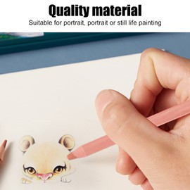 01 02 015 Colorful Toner Pencil, Non-toxic and Eco-friendly Pastel Pencils Skin Tone Color Pencils for Artist for Coloring Drawing and Sketching