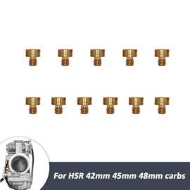 SVKZGFZ 11Pcs Carburetor Main Jets Kit for Mikuni HSR 42 45 48mm HSR42 HSR45 HSR48 TM42 HD Sportster Heritage Softail Dyna Electra Wide Super Glide Low Rider Carb Jets (#155-210)