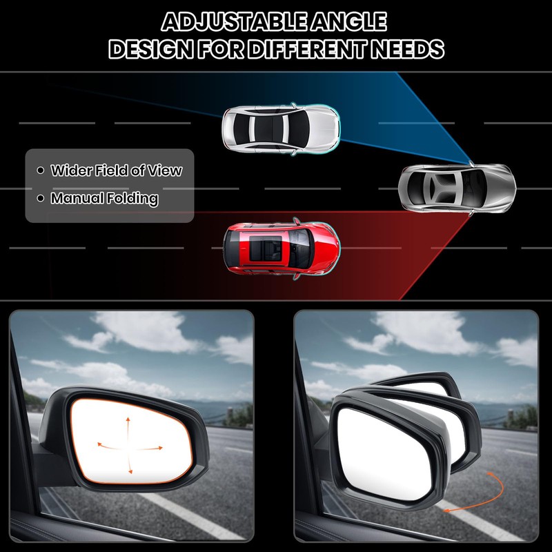 Clidr Passenger Side Mirror Compatible with Toyota Tacoma 2016-2025 Heated