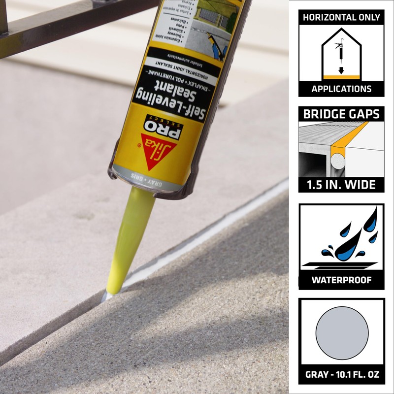 SIKA Sikaflex Self-Leveling Sealant, 12-Pack, 10.1 Oz, Gray – Easy