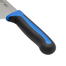 Sof-Tek, 8" Cook's Knife, Soft Grip Handle,Silver/Black/Blue