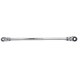 Mountain 8x10mm Double Box Universal Spline Reversible Ratcheting Wrench; 90 Tooth Design, Long, Flexible, Reversible; MTNRM810