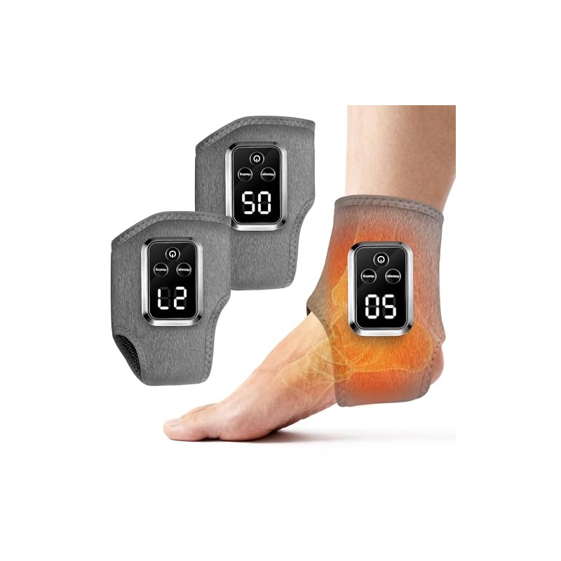 2-in-1 Warming Foot Massager Wrap – Foot & Ankle Massager