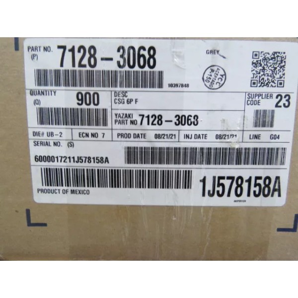 YAZ 7128-3068 Qty of 110 per Lot YAZ 7128-3068