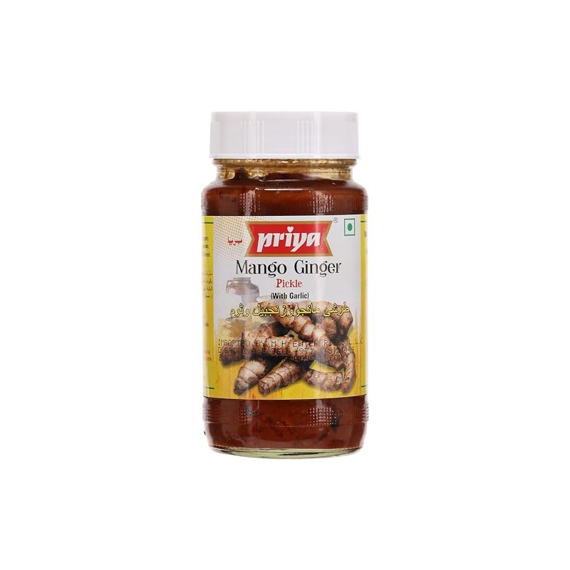 Priya, Mango Ginger (Curcuma Amada) Pickle, 300 Grams(gm)