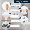 AKTECKE Shower Caddy Adhesive Replacement, No Drilling Transparent Adhesive Wall