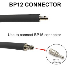 Universal NIBP Cuff with BP12 Connector for Large Adults 33-47cm Reusable Single Tube PU Replacement BP Cuff with Inner Airbag for Blood Pressure Monitors