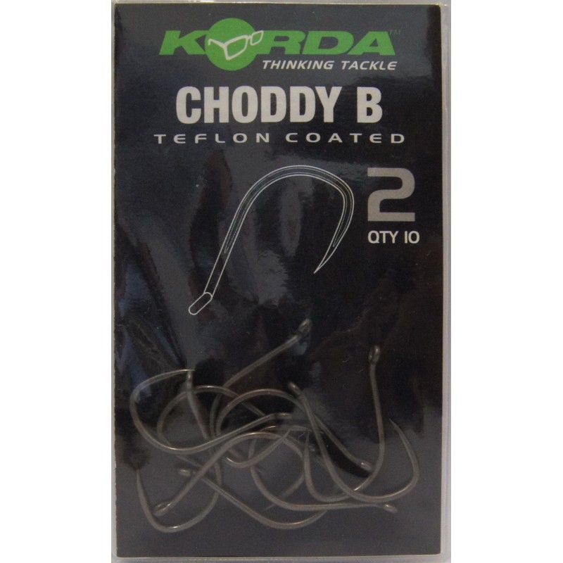 Korda Choddy Carp Hooks Pack of 10 Size 8