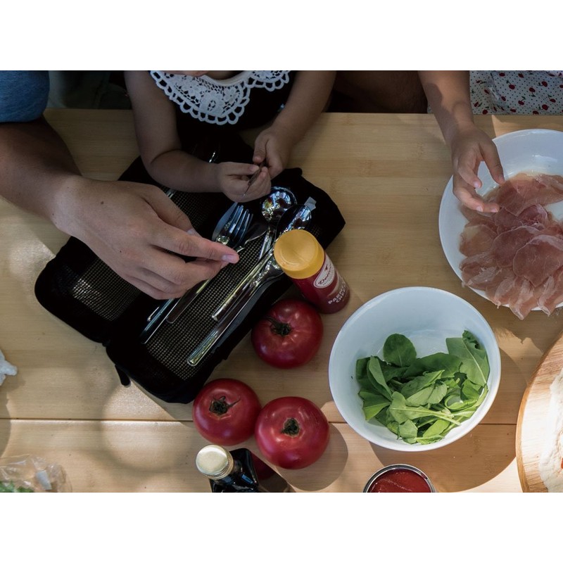 Snow Peak Kitchen Mesh Bag Black S