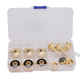 Trumpet Valve Finger Button Metal and Abalone Shell Trumpet Valve Replacement Part