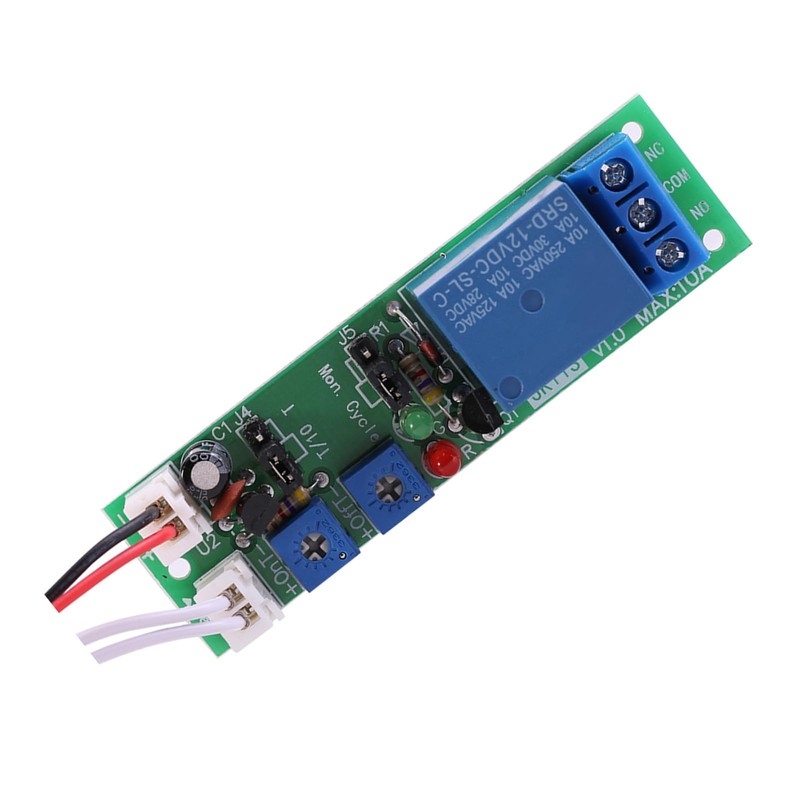 Adjustable Cycle Timer Relay Module, High Precision, Stable and, On/Off