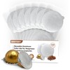 Reusable Pods Aluminum Foil Seals for Nespresso VertuoLine Capsules 100PCS,
