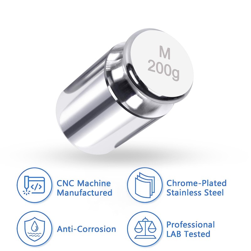 QP Calibration Weights, 200 Gram OIML Class M1 High Precision