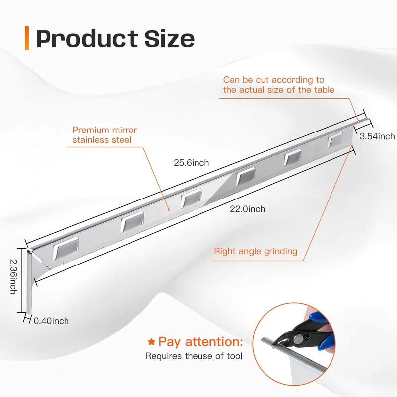 Stove Gap Covers, 25.6" Long & 0.4" Wide Stove Counter