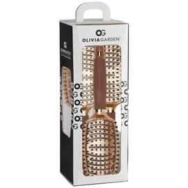 Olivia Garden NanoThermic Ceramic + Ion Flex Hair Brush kit contains NT-FLEXPRO NT-FLEXBR, NT-FLEXCO (3-Piece Box)