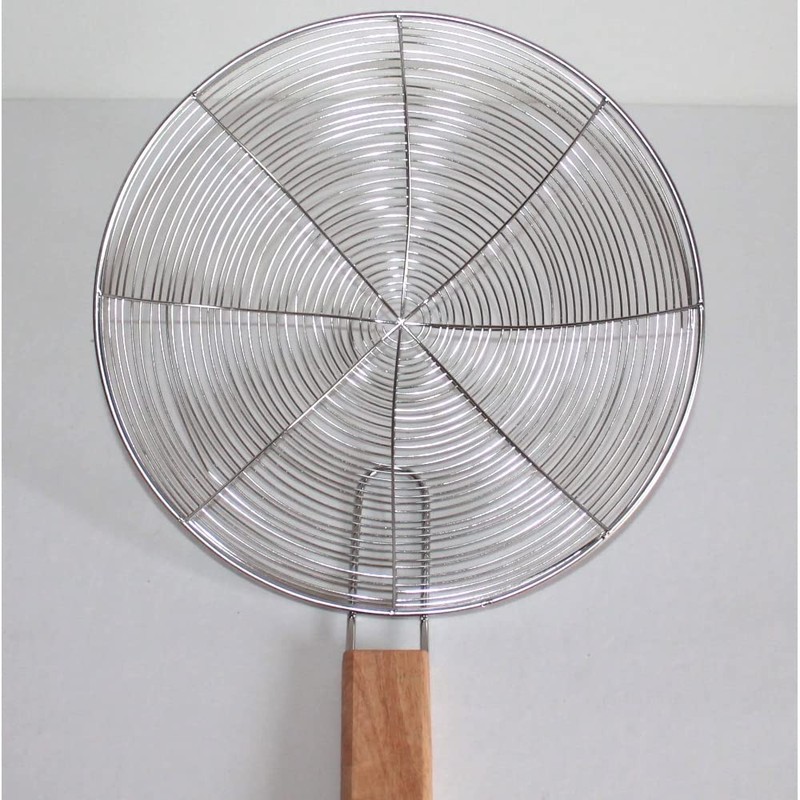 AAF Nommel® Metal Sieve with Wooden Handle Wok Strainer Oil