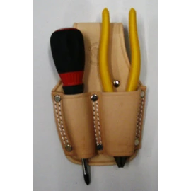 Kozuchi SP-12 Tanned Leather Pliers Holder, 2 Pieces for 8 Inches, Double Sewing, Embossed