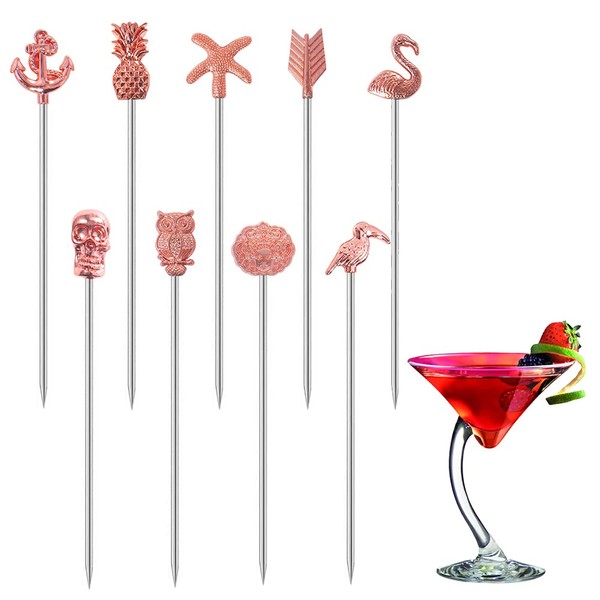 Martini Cocktail Picks Reusable Olive Picks Garnish Skewer Fruit Toothpicks