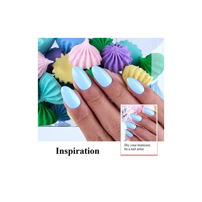 Esmalte de uñas en gel pastel, 1 pieza de 0,5