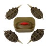 Flat Inline Method Feeder, Fishing Inline Feeders with Quick Release