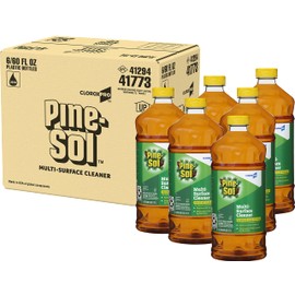 CloroxPro Pine-Sol Multi-Surface Cleaner, Clorox Cleaning, Healthcare Cleaning and Industrial Cleaning, Original Pine, 60 Ounces Each (Pack of 6) - 41773