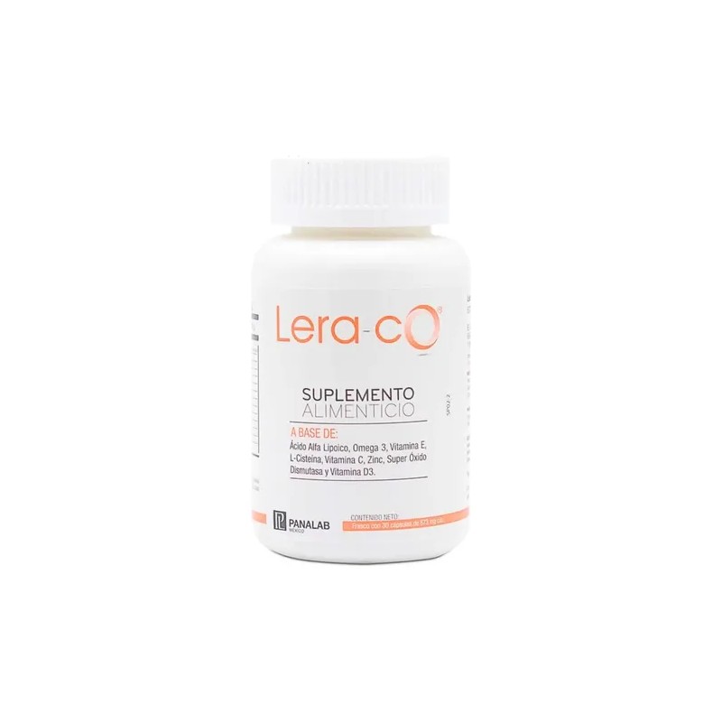 Suplemento Antioxidante Lera-CO Panalab 30 Cápsulas Omega 3 Sin Sabor