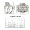 Jeulia Skull Engagement Ring Sets Sterling Silver Promise Eternity Band
