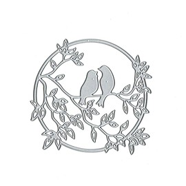 Animal Bird Metal Die Cuts for Card Making,Valentine Bird Tree Leaf Card Cutting Dies Cut Stencils DIY Scrapbooking Album Decorative Embossing Paper Card Embossing Craft