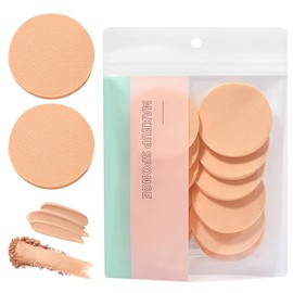 12Pcs Makeup Sponges - Washable Round Latex Cosmetic Sponges,Round Reusable Face PaintingSponges,Foam Sponges Suitable for Foundation,BB Cream,Powder,Cream Concealer,Liquid Makeup